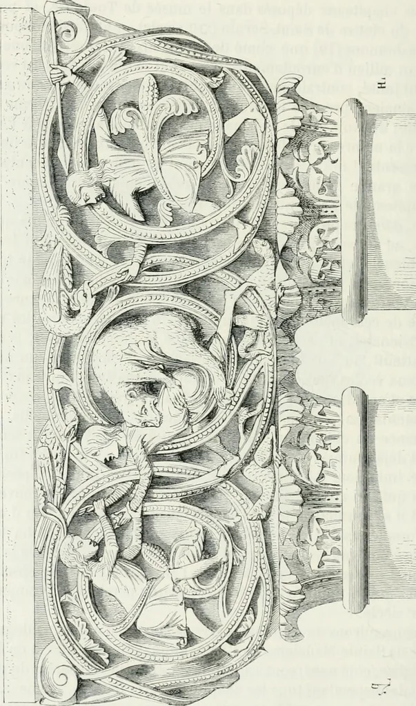 An illustration from Dictionnaire raisonné de l'architecture française du XIe au XVIe siècle, 1875, leaf 511