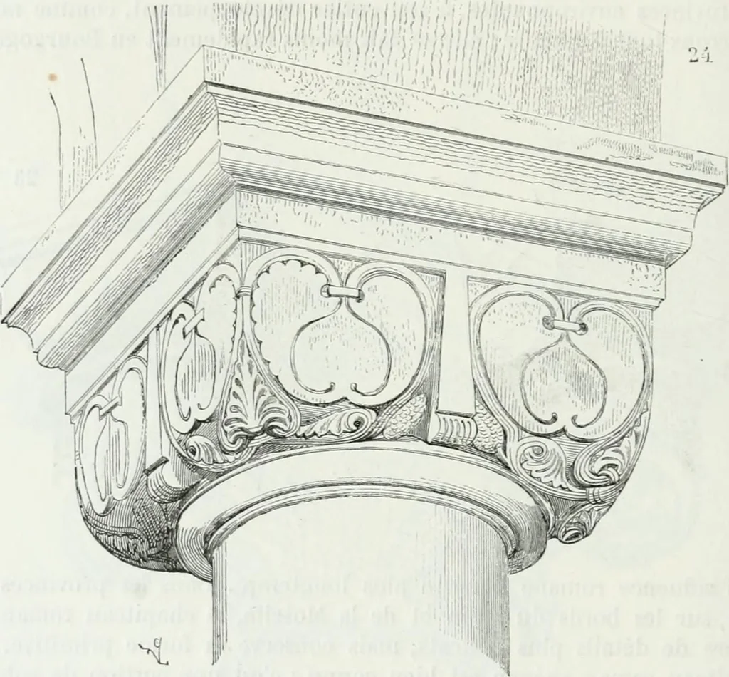 An illustration from Dictionnaire raisonné de l'architecture française du XIe au XVIe siècle, 1875, leaf 515