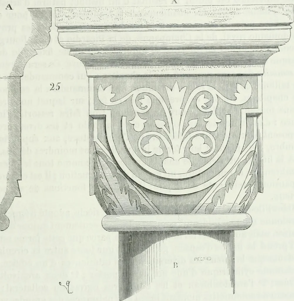 An illustration from Dictionnaire raisonné de l'architecture française du XIe au XVIe siècle, 1875, leaf 516