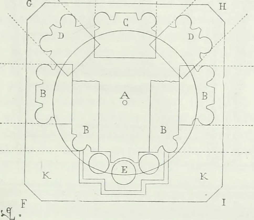 An illustration from Dictionnaire raisonné de l'architecture française du XIe au XVIe siècle, 1875, leaf 518