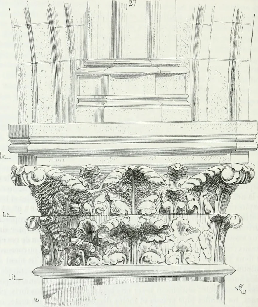 An illustration from Dictionnaire raisonné de l'architecture française du XIe au XVIe siècle, 1875, leaf 519