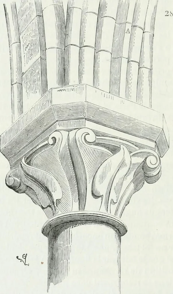 An illustration from Dictionnaire raisonné de l'architecture française du XIe au XVIe siècle, 1875, leaf 521