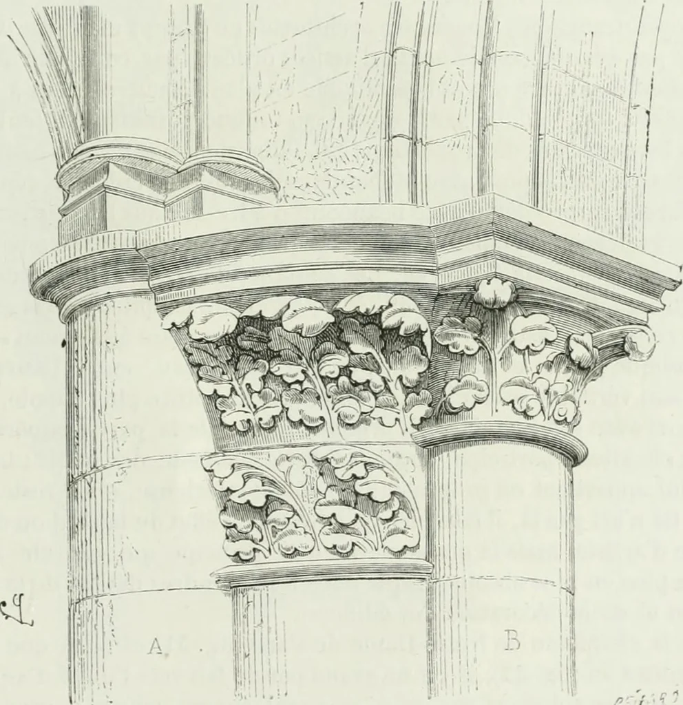 An illustration from Dictionnaire raisonné de l'architecture française du XIe au XVIe siècle, 1875, leaf 524