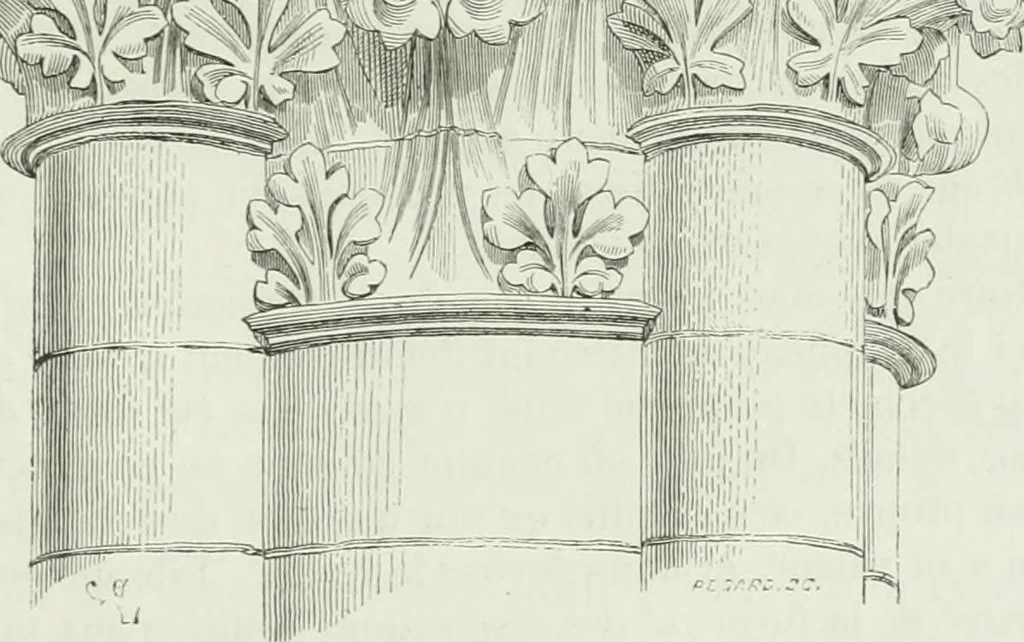 An illustration from Dictionnaire raisonné de l'architecture française du XIe au XVIe siècle, 1875, leaf 530