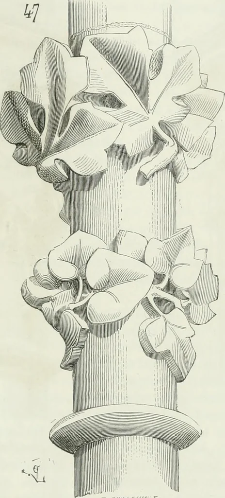 An illustration from Dictionnaire raisonné de l'architecture française du XIe au XVIe siècle, 1875, leaf 542