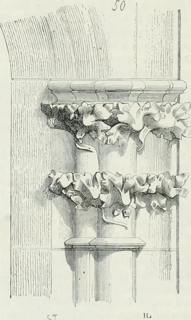 An illustration from Dictionnaire raisonné de l'architecture française du XIe au XVIe siècle, 1875, leaf 547