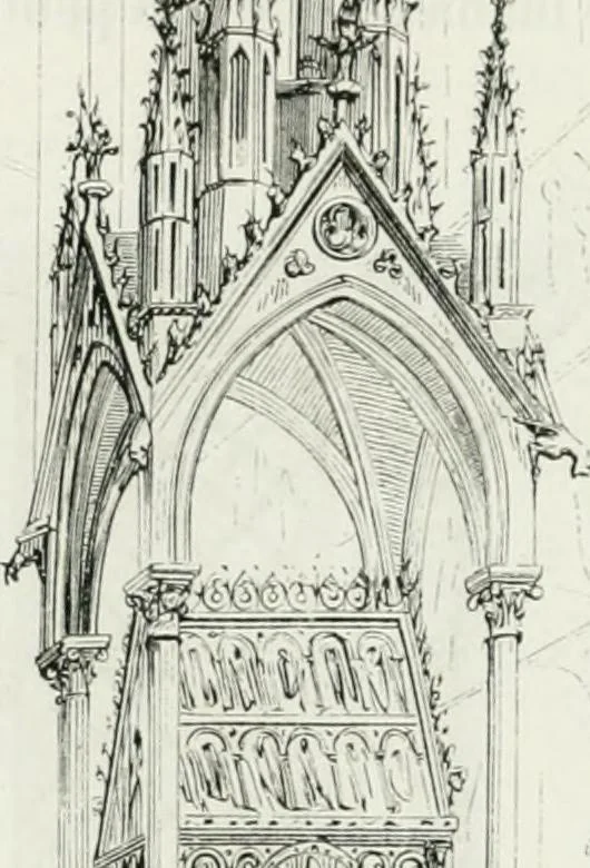 An illustration from Dictionnaire raisonné de l'architecture française du XIe au XVIe siècle, 1875, leaf 55