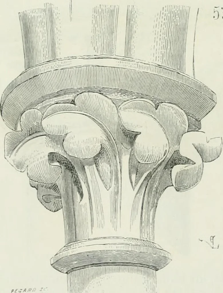 An illustration from Dictionnaire raisonné de l'architecture française du XIe au XVIe siècle, 1875, leaf 550