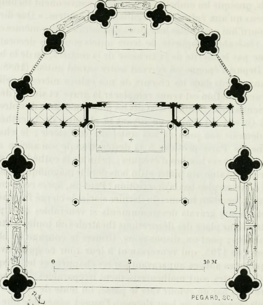 An illustration from Dictionnaire raisonné de l'architecture française du XIe au XVIe siècle, 1875, leaf 61