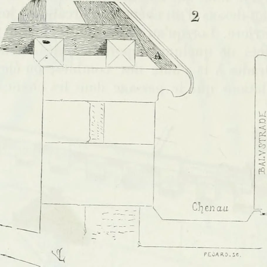 An illustration from Dictionnaire raisonné de l'architecture française du XIe au XVIe siècle, 1875, leaf 75