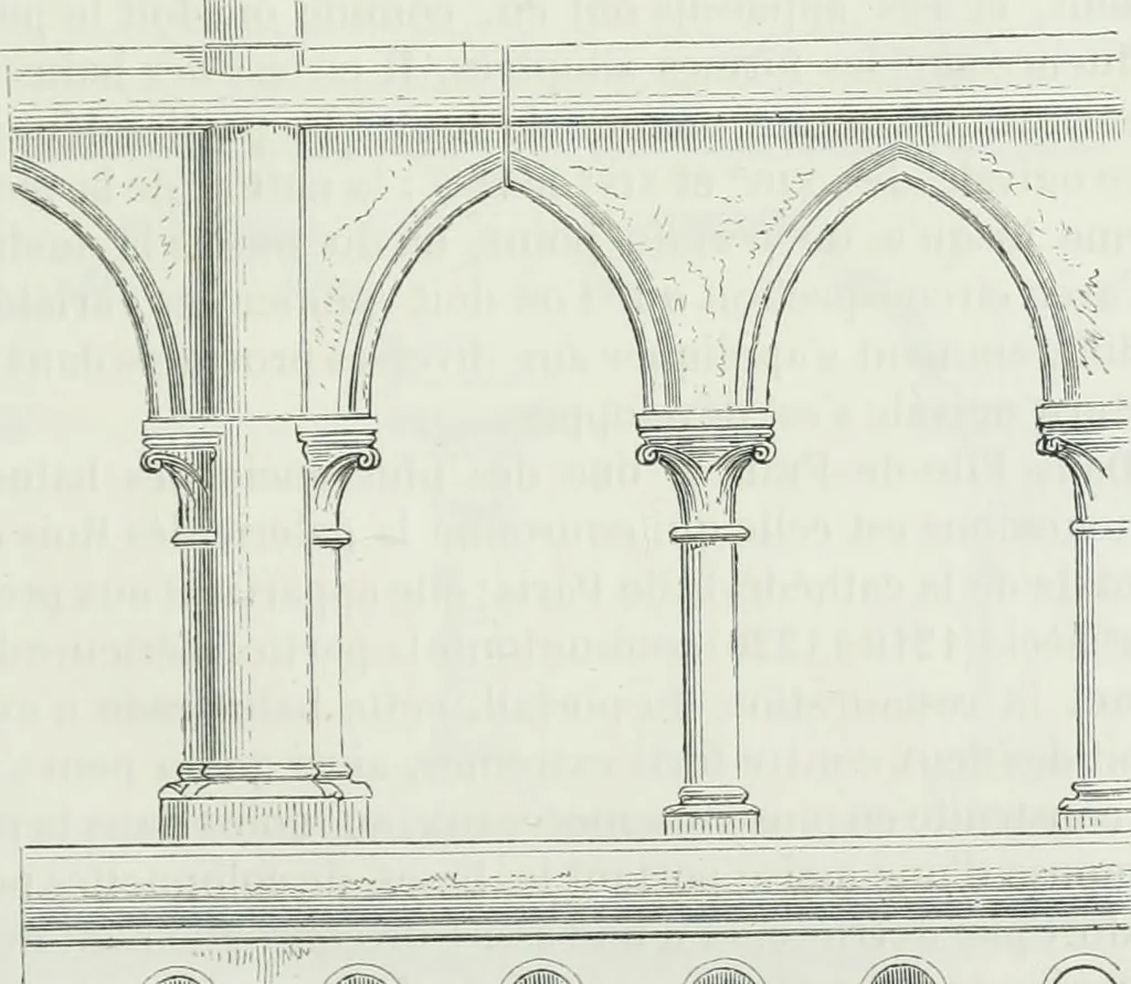 An illustration from Dictionnaire raisonné de l'architecture française du XIe au XVIe siècle, 1875, leaf 78