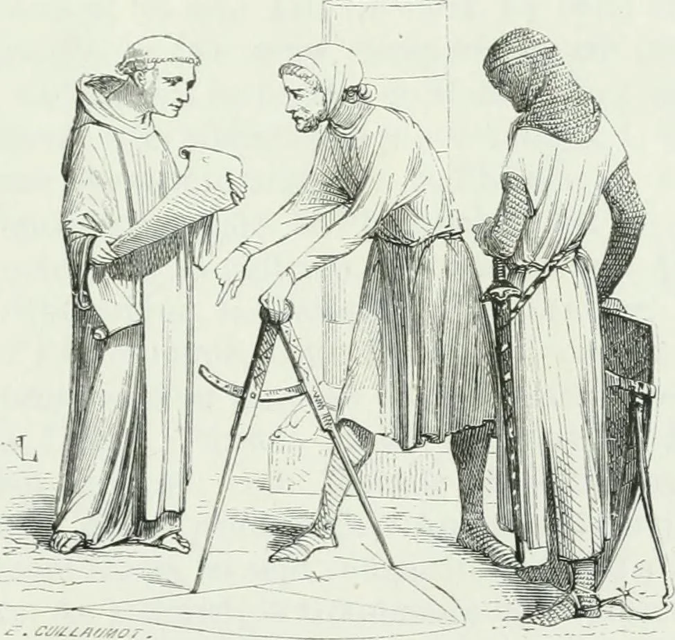 An illustration from Dictionnaire raisonné de l'architecture française du XIe au XVIe siècle, 1875, leaf 8