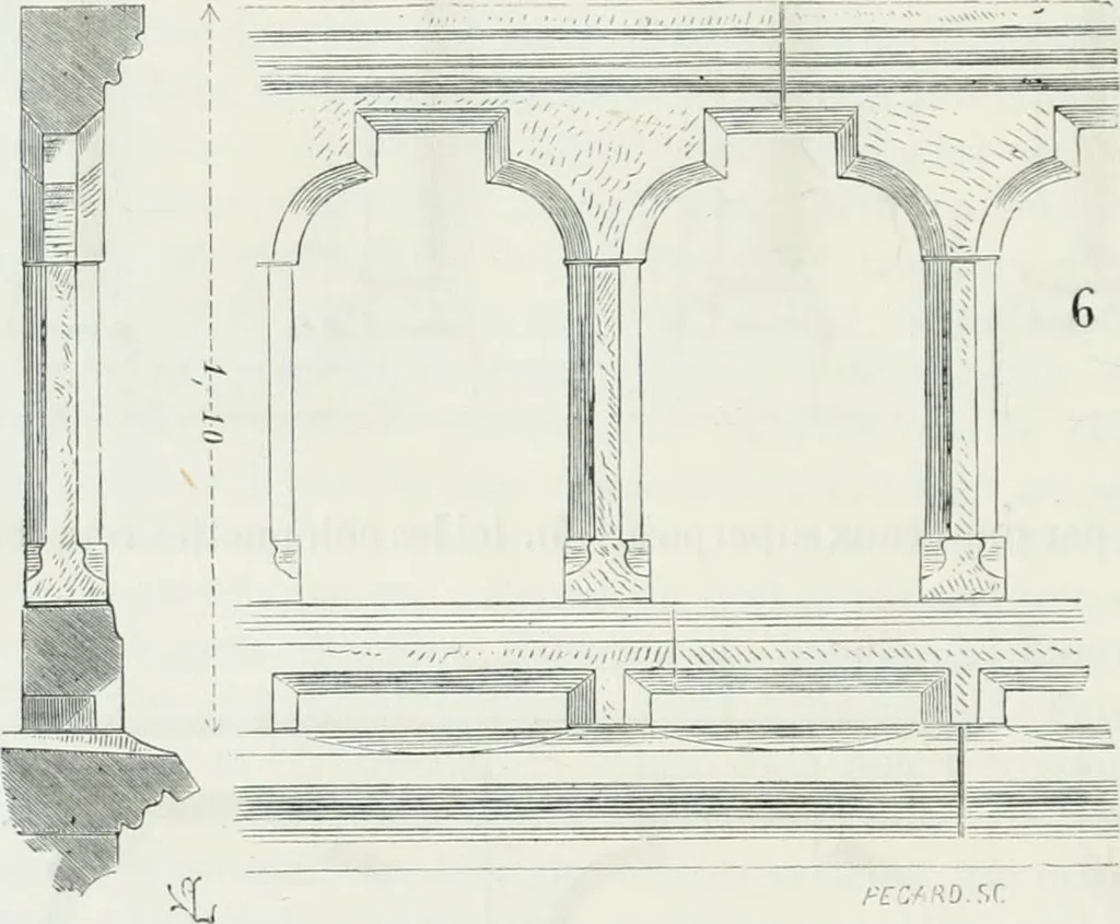 An illustration from Dictionnaire raisonné de l'architecture française du XIe au XVIe siècle, 1875, leaf 81