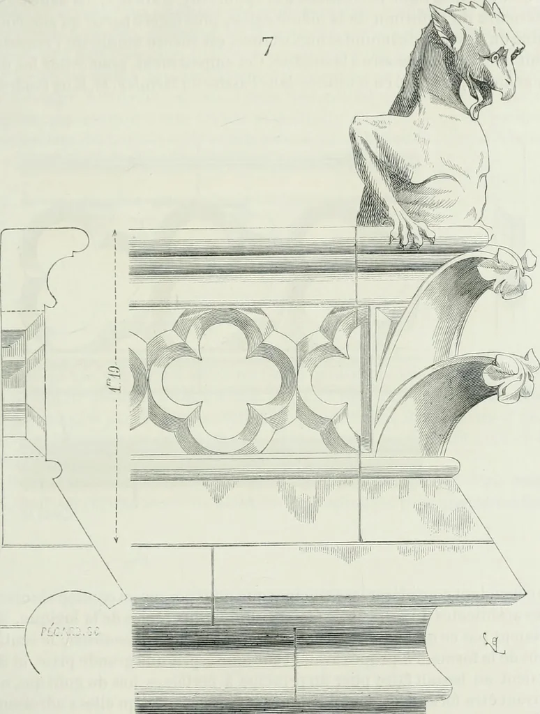 An illustration from Dictionnaire raisonné de l'architecture française du XIe au XVIe siècle, 1875, leaf 82