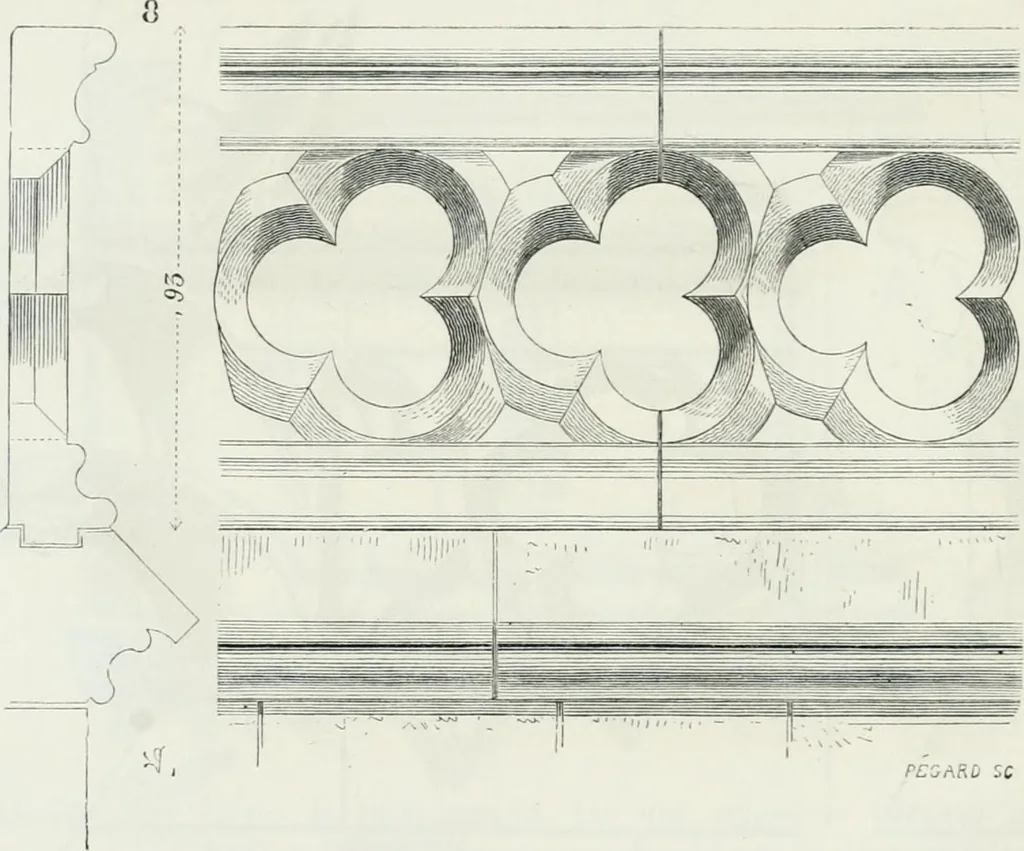 An illustration from Dictionnaire raisonné de l'architecture française du XIe au XVIe siècle, 1875, leaf 83
