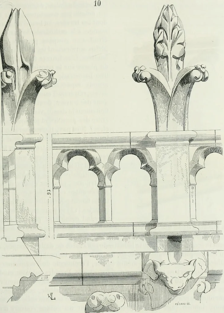 An illustration from Dictionnaire raisonné de l'architecture française du XIe au XVIe siècle, 1875, leaf 86