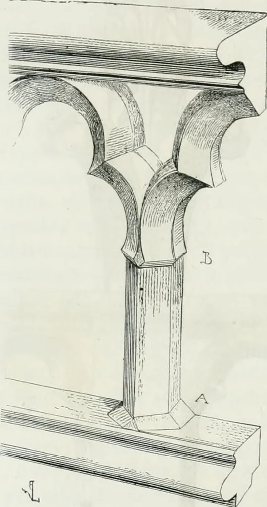 An illustration from Dictionnaire raisonné de l'architecture française du XIe au XVIe siècle, 1875, leaf 87