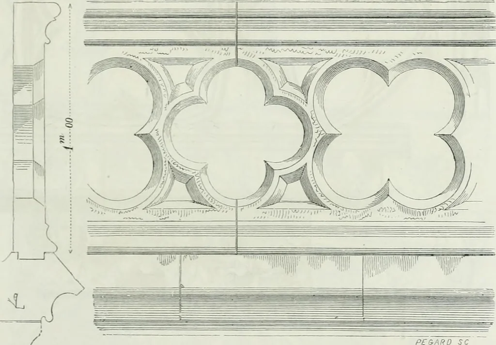 An illustration from Dictionnaire raisonné de l'architecture française du XIe au XVIe siècle, 1875, leaf 90