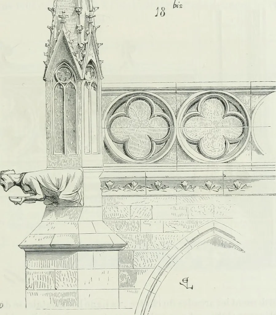 An illustration from Dictionnaire raisonné de l'architecture française du XIe au XVIe siècle, 1875, leaf 96
