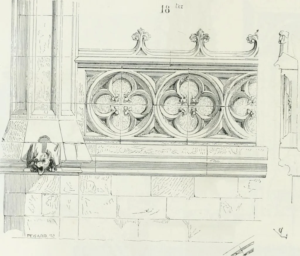 An illustration from Dictionnaire raisonné de l'architecture française du XIe au XVIe siècle, 1875, leaf 97