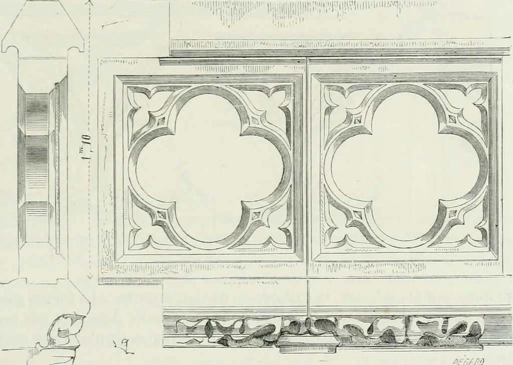 An illustration from Dictionnaire raisonné de l'architecture française du XIe au XVIe siècle, 1875, leaf 98