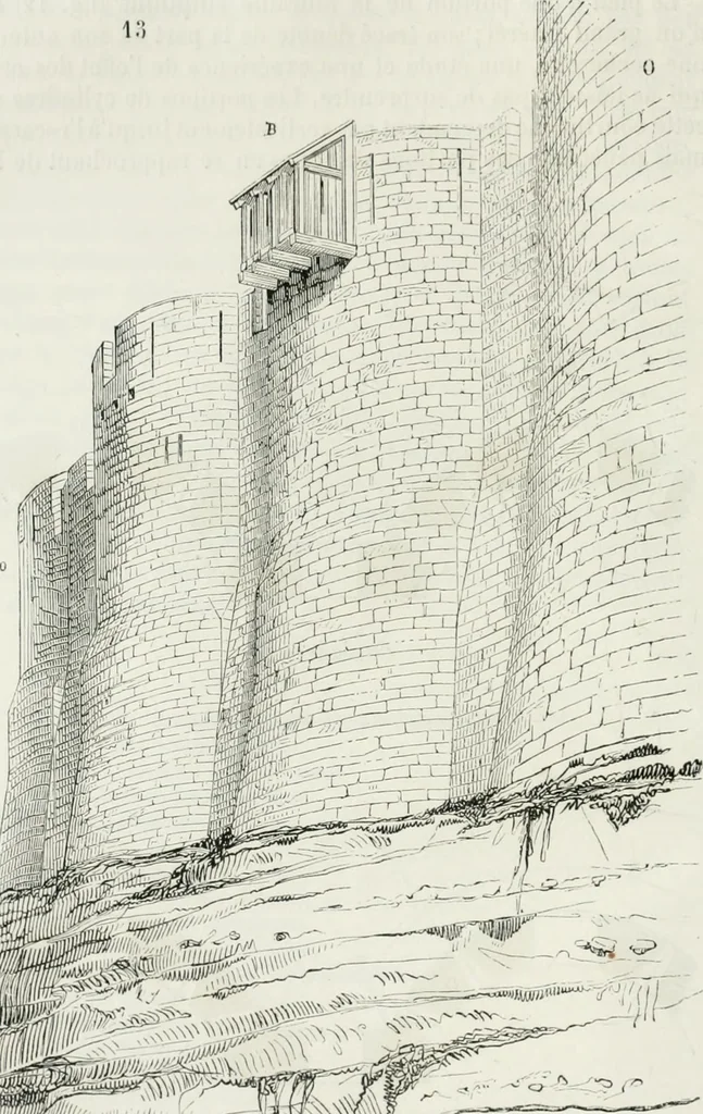 An illustration from Dictionnaire raisonné de l'architecture française du XIe au XVIe siècle, 1875, leaf 101