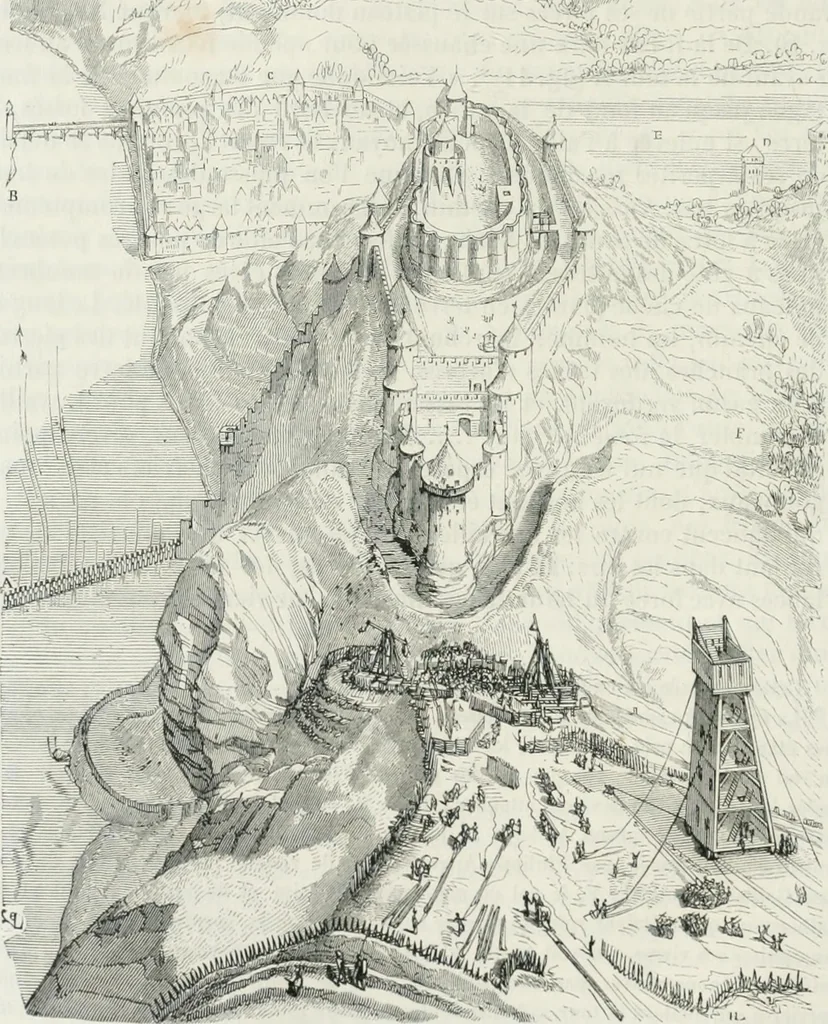 An illustration from Dictionnaire raisonné de l'architecture française du XIe au XVIe siècle, 1875, leaf 107