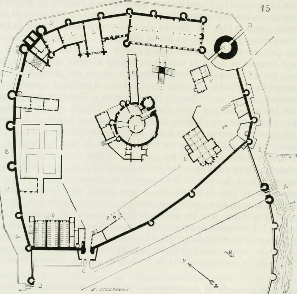 An illustration from Dictionnaire raisonné de l'architecture française du XIe au XVIe siècle, 1875, leaf 113