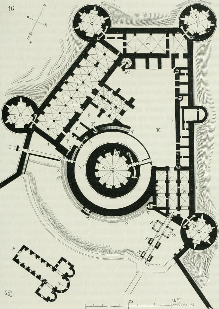 An illustration from Dictionnaire raisonné de l'architecture française du XIe au XVIe siècle, 1875, leaf 118