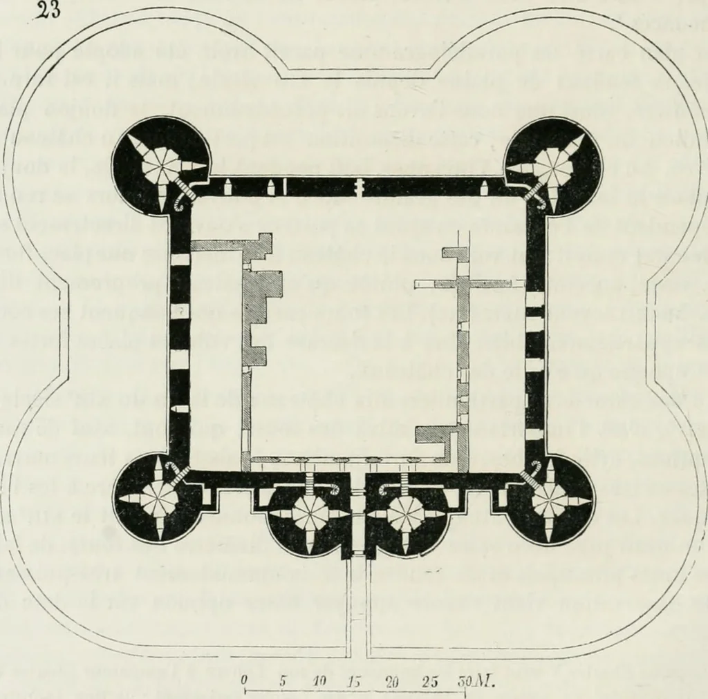 An illustration from Dictionnaire raisonné de l'architecture française du XIe au XVIe siècle, 1875, leaf 149