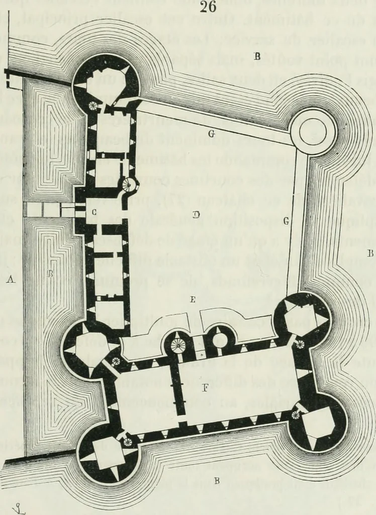 An illustration from Dictionnaire raisonné de l'architecture française du XIe au XVIe siècle, 1875, leaf 170