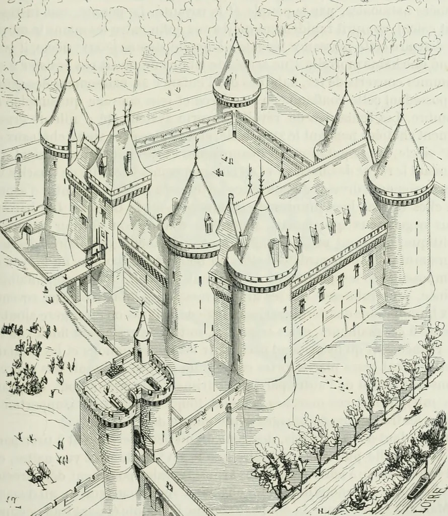 An illustration from Dictionnaire raisonné de l'architecture française du XIe au XVIe siècle, 1875, leaf 172