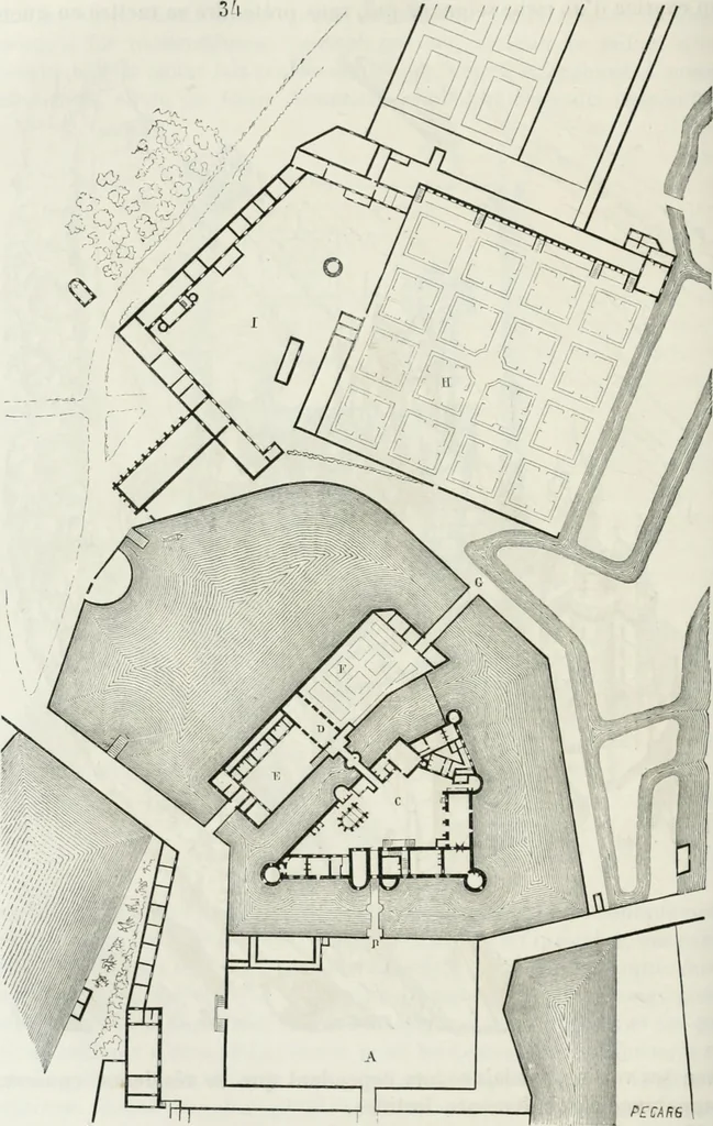 An illustration from Dictionnaire raisonné de l'architecture française du XIe au XVIe siècle, 1875, leaf 187