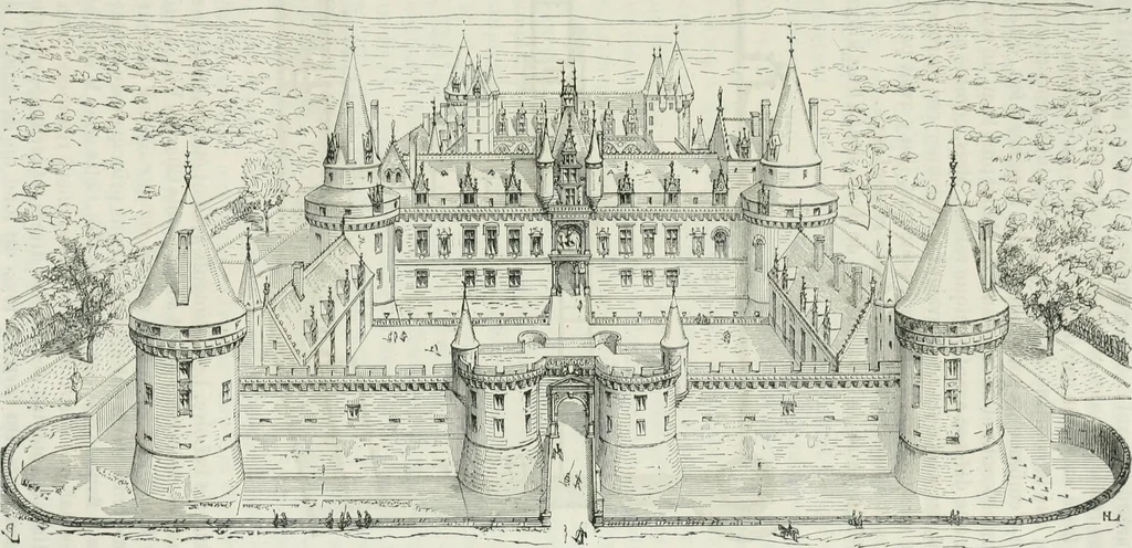 An illustration from Dictionnaire raisonné de l'architecture française du XIe au XVIe siècle, 1875, leaf 190