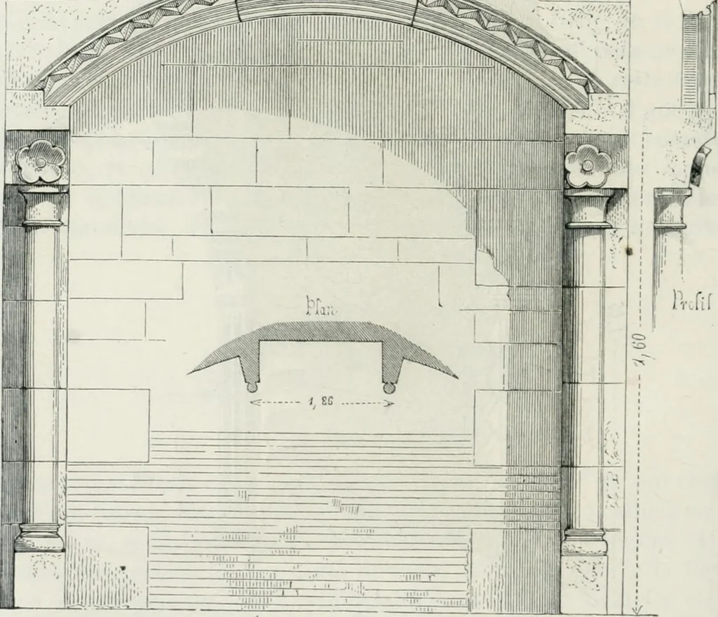 An illustration from Dictionnaire raisonné de l'architecture française du XIe au XVIe siècle, 1875, leaf 205
