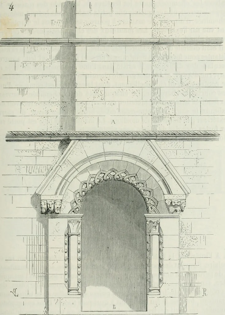 An illustration from Dictionnaire raisonné de l'architecture française du XIe au XVIe siècle, 1875, leaf 206