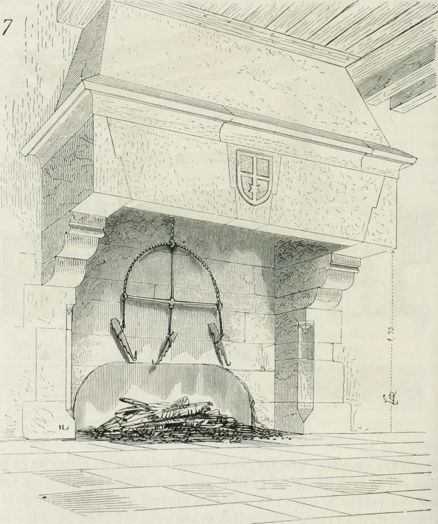 An illustration from Dictionnaire raisonné de l'architecture française du XIe au XVIe siècle, 1875, leaf 209