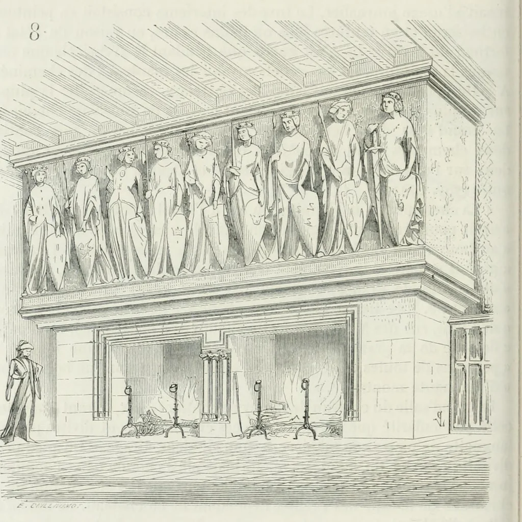 An illustration from Dictionnaire raisonné de l'architecture française du XIe au XVIe siècle, 1875, leaf 211
