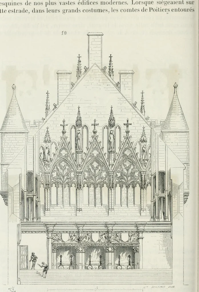 An illustration from Dictionnaire raisonné de l'architecture française du XIe au XVIe siècle, 1875, leaf 213