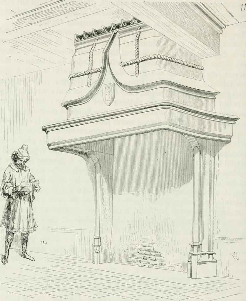 An illustration from Dictionnaire raisonné de l'architecture française du XIe au XVIe siècle, 1875, leaf 215