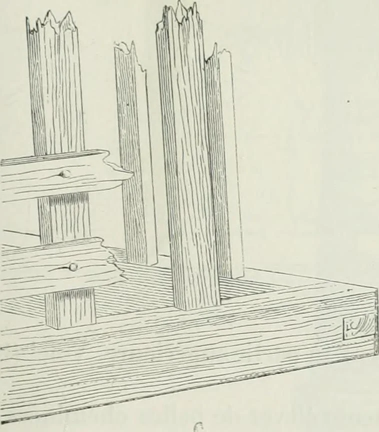 An illustration from Dictionnaire raisonné de l'architecture française du XIe au XVIe siècle, 1875, leaf 216