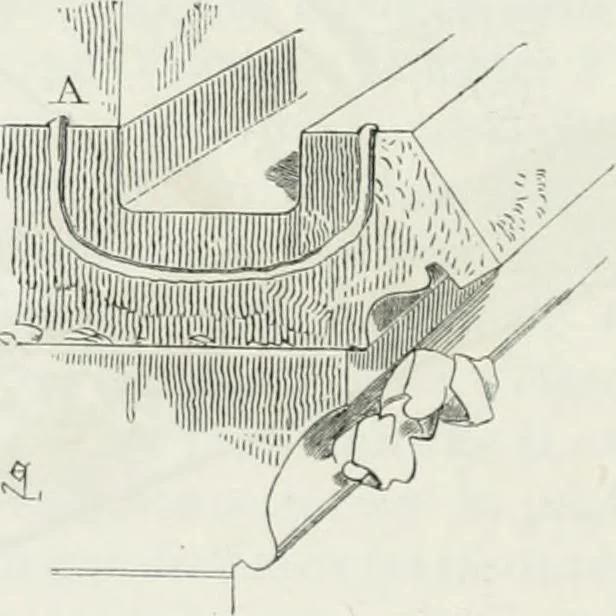 An illustration from Dictionnaire raisonné de l'architecture française du XIe au XVIe siècle, 1875, leaf 231