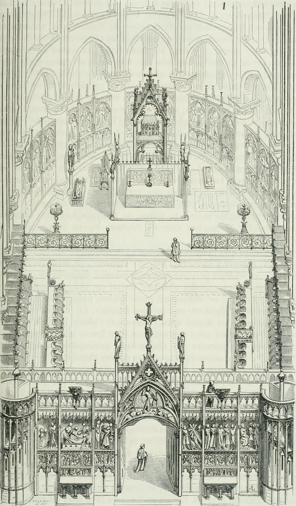 An illustration from Dictionnaire raisonné de l'architecture française du XIe au XVIe siècle, 1875, leaf 240
