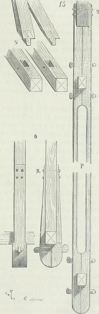 An illustration from Dictionnaire raisonné de l'architecture française du XIe au XVIe siècle, 1875, leaf 26