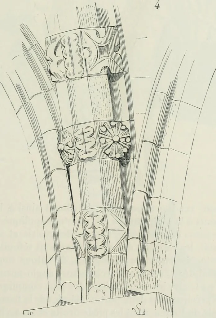 An illustration from Dictionnaire raisonné de l'architecture française du XIe au XVIe siècle, 1875, leaf 260