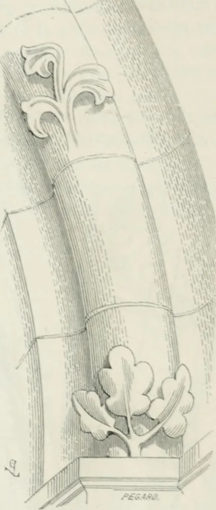 An illustration from Dictionnaire raisonné de l'architecture française du XIe au XVIe siècle, 1875, leaf 261