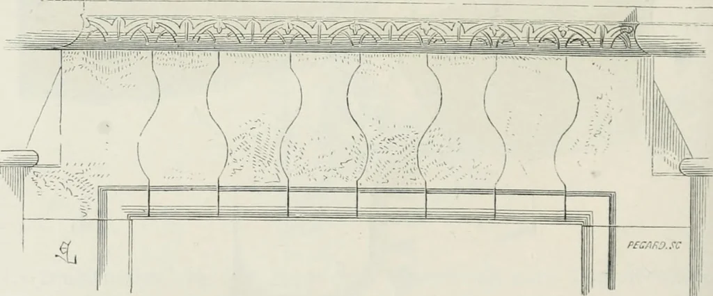 An illustration from Dictionnaire raisonné de l'architecture française du XIe au XVIe siècle, 1875, leaf 263
