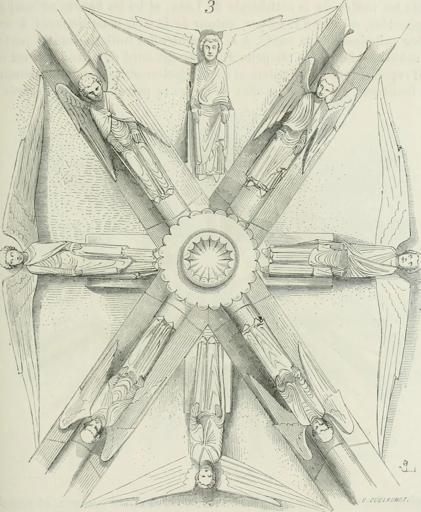 An illustration from Dictionnaire raisonné de l'architecture française du XIe au XVIe siècle, 1875, leaf 268