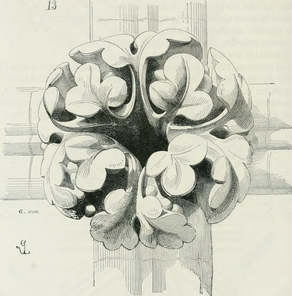 An illustration from Dictionnaire raisonné de l'architecture française du XIe au XVIe siècle, 1875, leaf 275