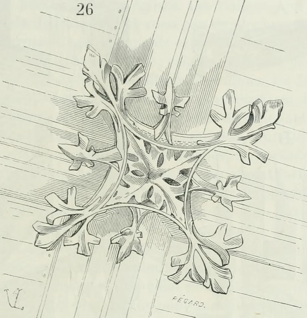 An illustration from Dictionnaire raisonné de l'architecture française du XIe au XVIe siècle, 1875, leaf 288
